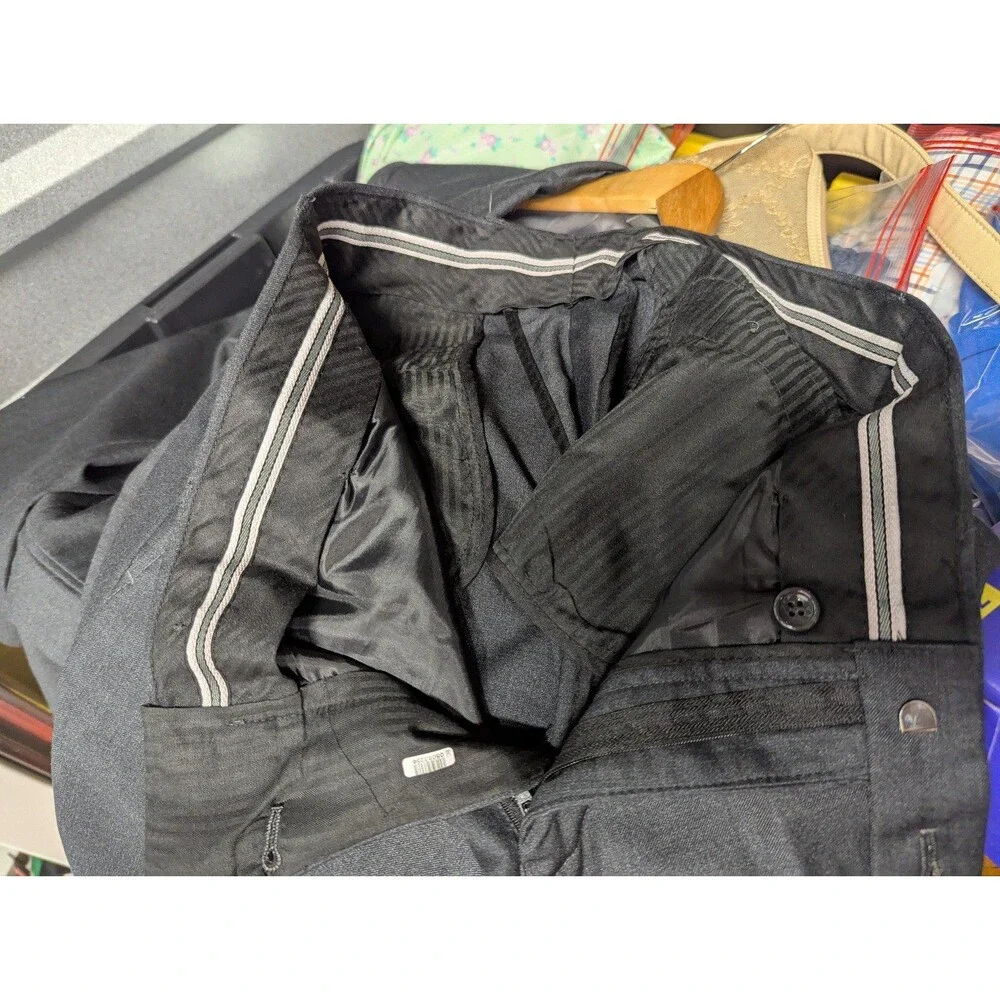 Creation Bespoke Design‎ Charcoal Gray Slim Fit Suit 42S Blazer 33 x 30.5 pants
